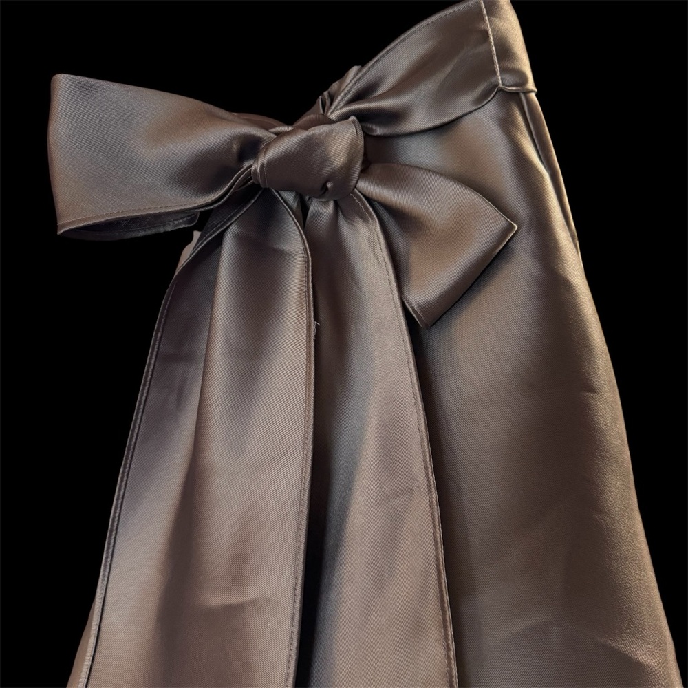 R&M Richards Satin Bow Cocktail Dress High Low NWT Size 12 Mother Of The Bride - Picture 8 of 9